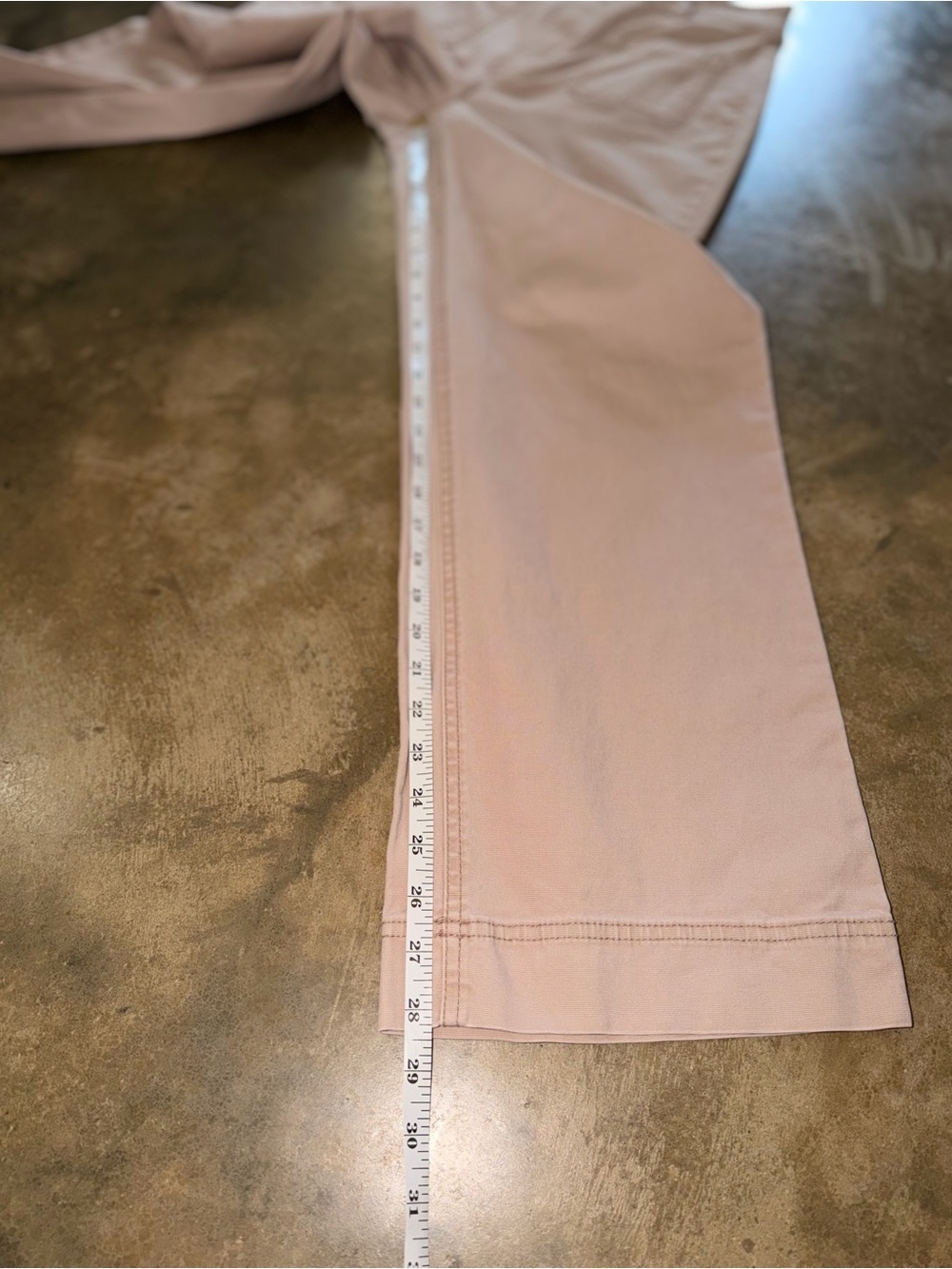 Old Navy High Rise Wide Leg Pants 4 Tall Khaki Patch Pocket Cotton Fall Photos - Picture 8 of 11